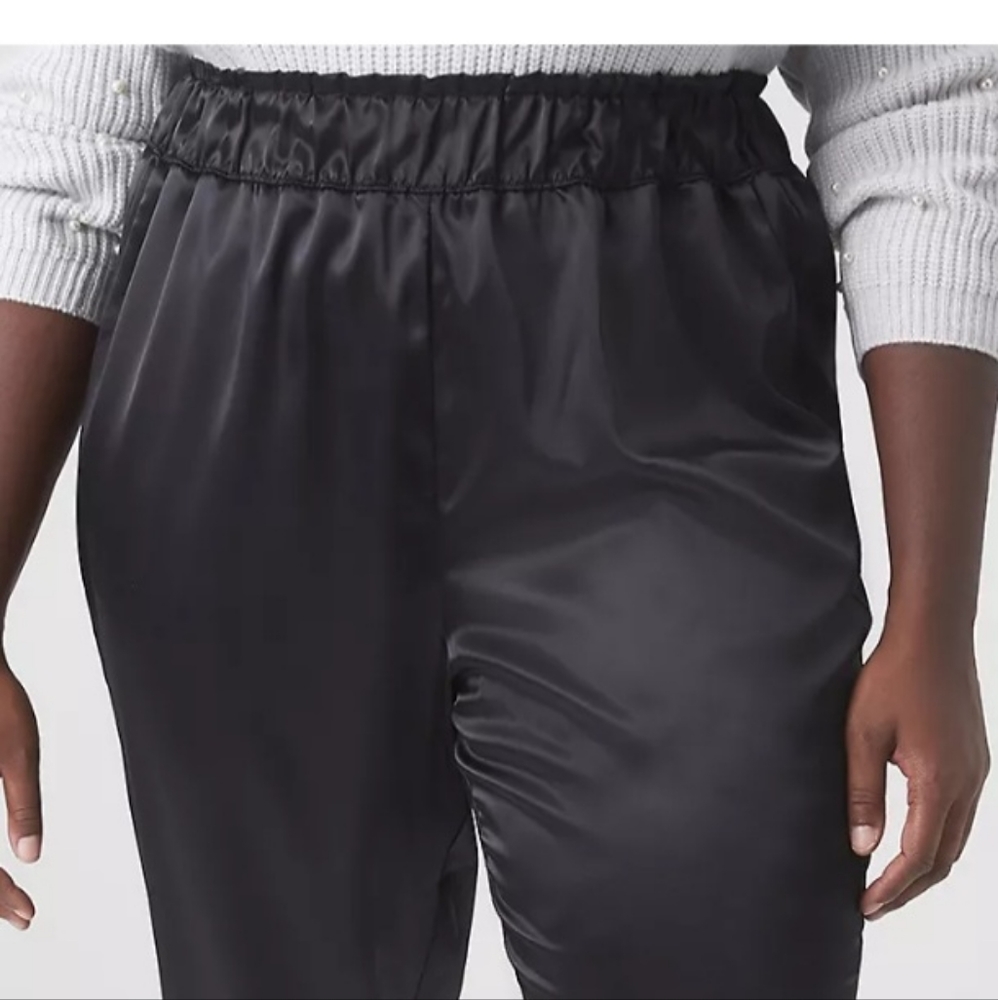 Lane bryant satin joggers